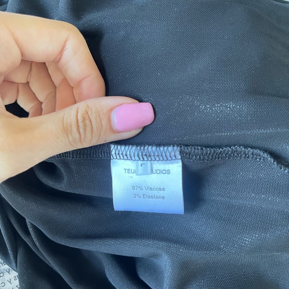 Tavrn Dress- mock neck all black - Picture 7 of 7